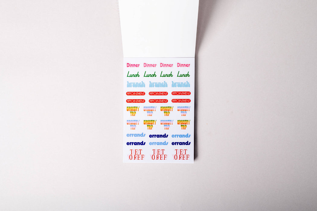 Planner Sticker Book, Issue One