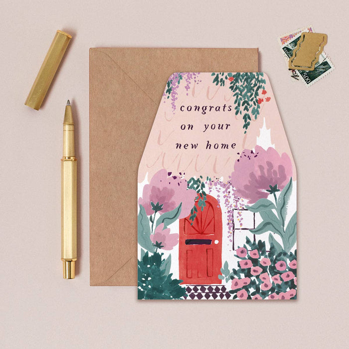 New House Flower Card