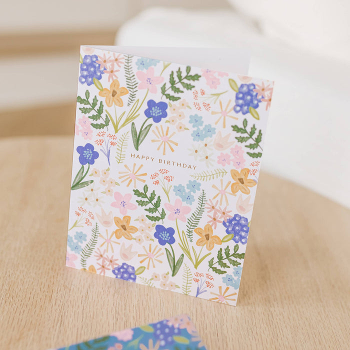 Birthday Floral Burst Card