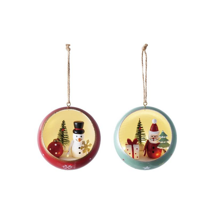 Paulownia Wood Diorama Ornament with LED Light