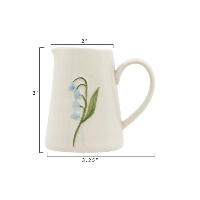 Hand-Embossed Creamer Container