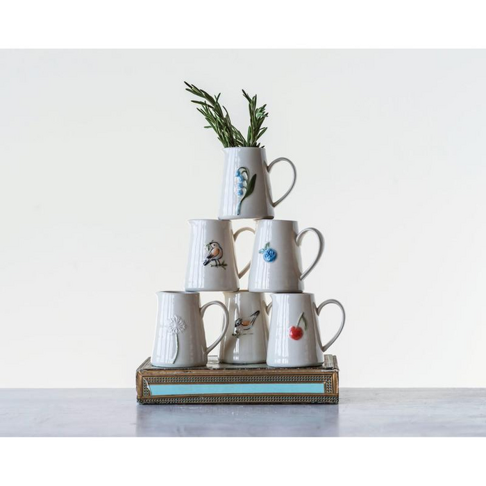 Hand-Embossed Creamer Container