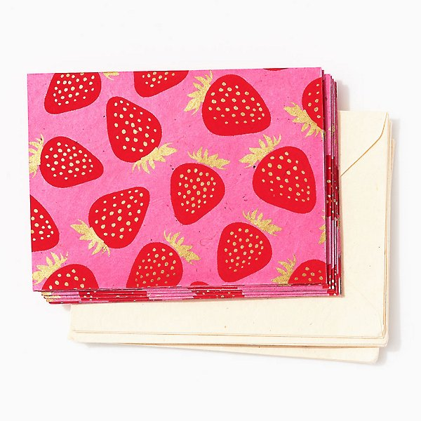 Strawberry Note Card Set