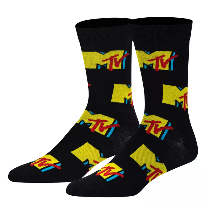 MTV Logo Men's Crew Socks