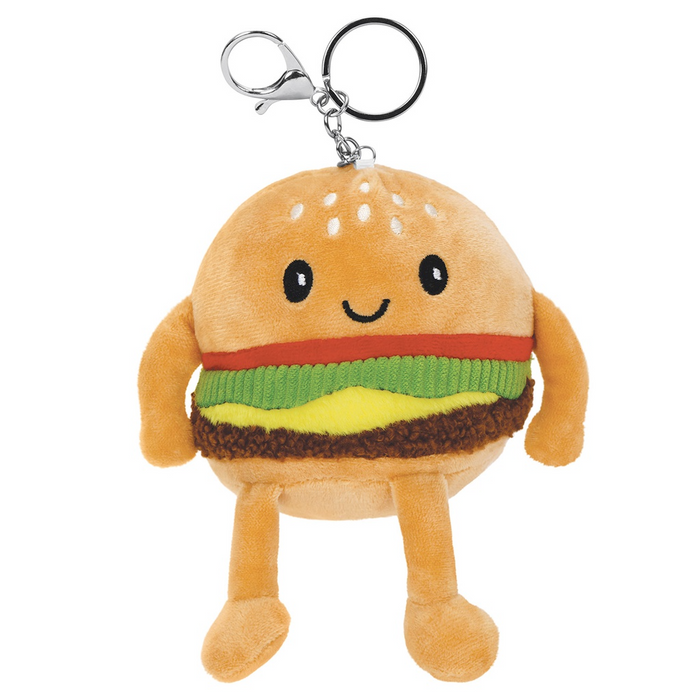 Cheesy the Burger Bag Buddy Plush Keychain