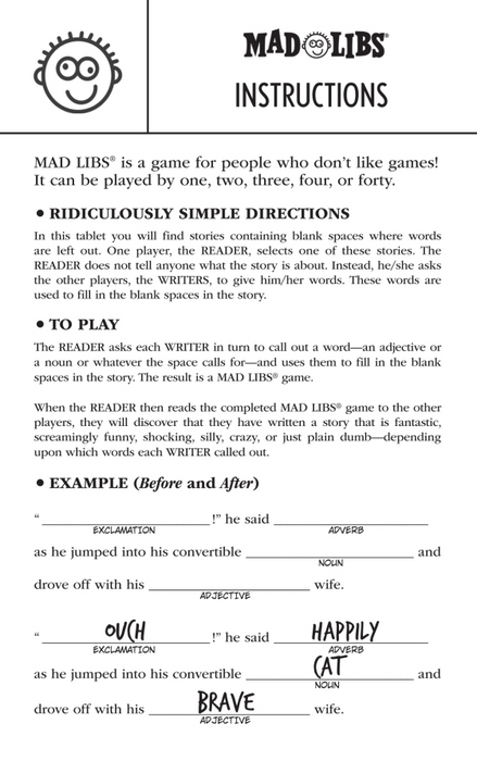 Barbie Mad Libs
