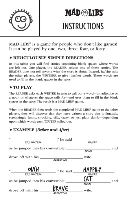 Mad Libs: For the Fans: Taylor Swift Edition
