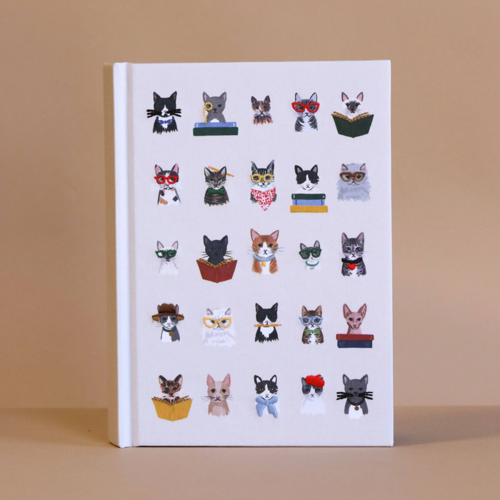 Studious Cats Embroidered Journal