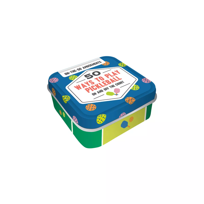 Tin of 50 ways to play pickleball