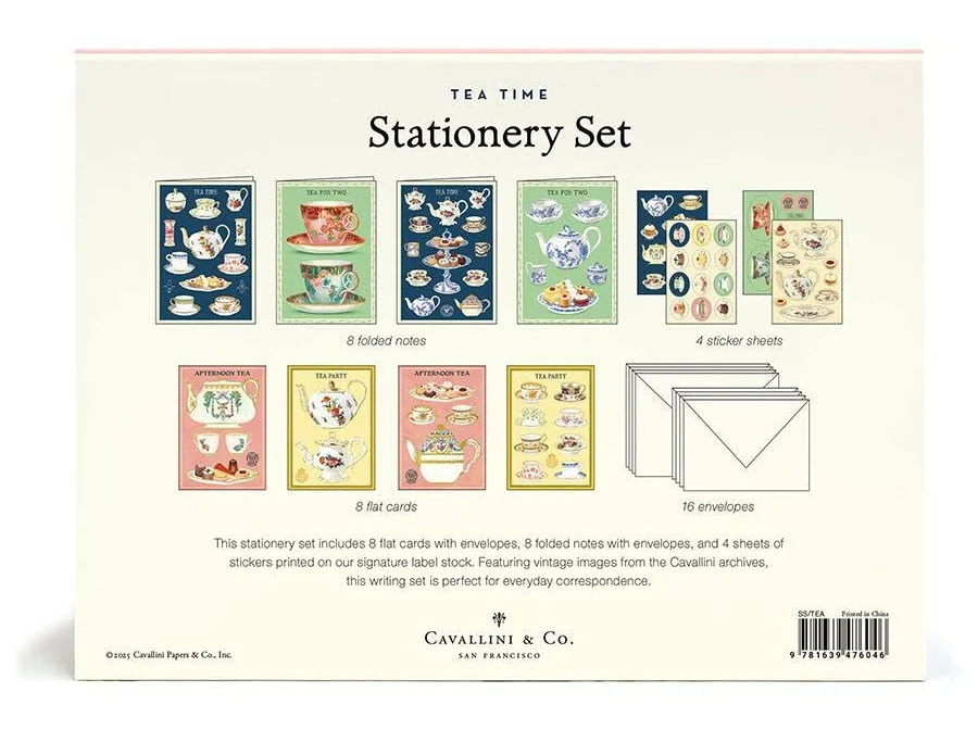 Tea Time Stationary Set