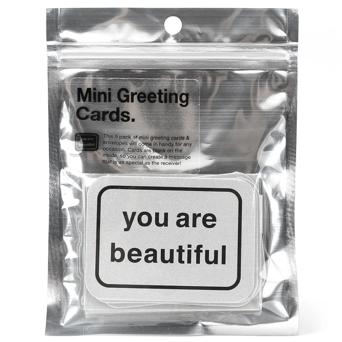 You Are Beautiful Mini Greeting Cards -5 Pack