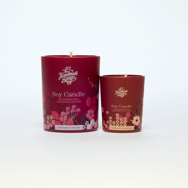 Coriander Seed, Geranium, and Vetiver Soy Candle