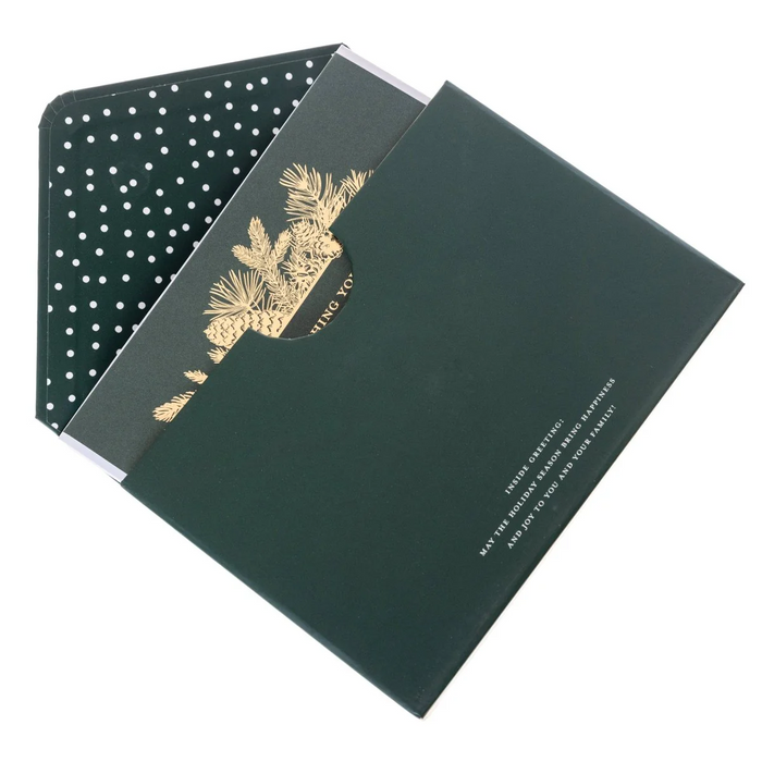 Peace Love and Joy Holiday Flip Top Boxed Card