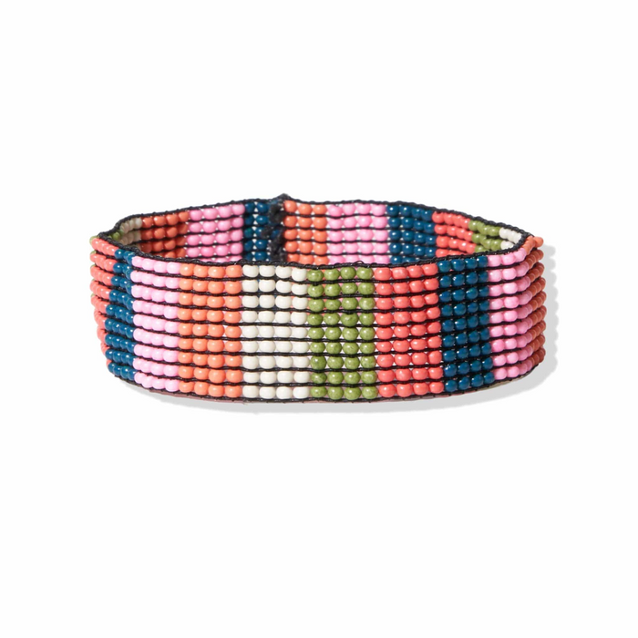 Lane Vertical Stripe Beaded Stretch Bracelet