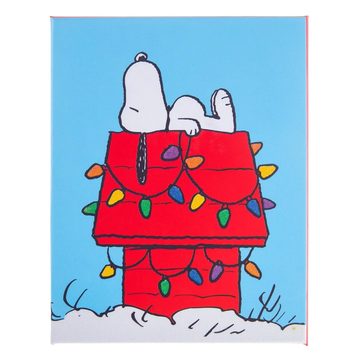 Peanuts holiday Card Set on white background