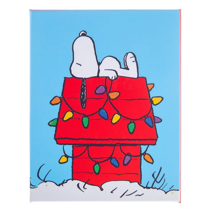 Peanuts holiday Card Set on white background