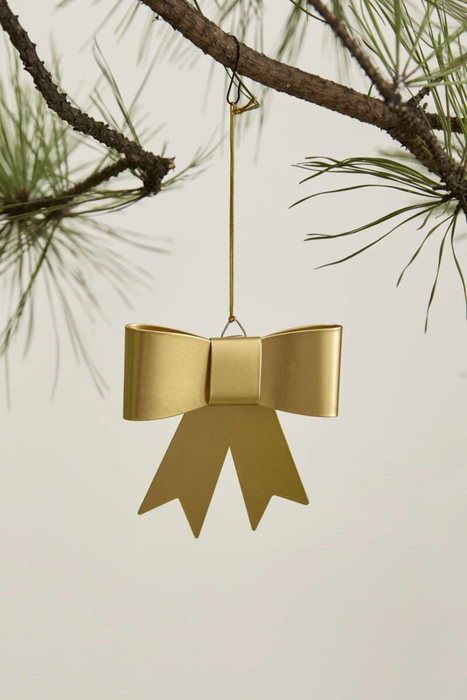 Perfect Bow Ornament - Gold