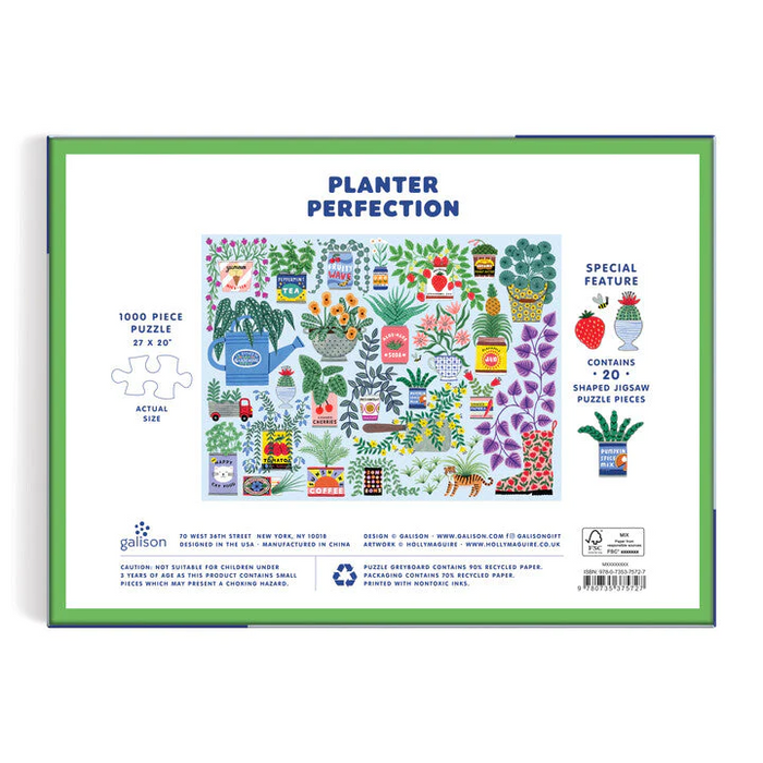 Planter Perfection 1000 Piece Puzzle with Shaped Pieces