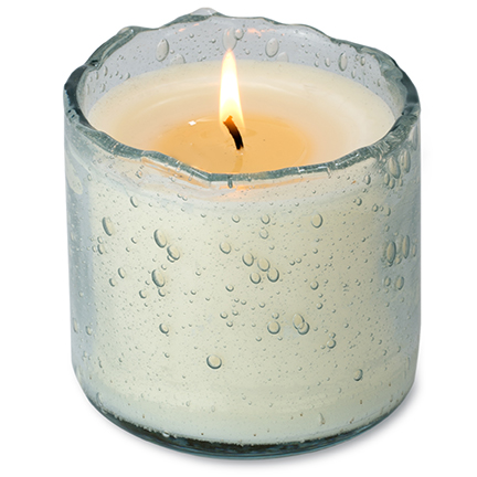 Artisan Blown Glass Tumbler Candle- Sugared Lemon