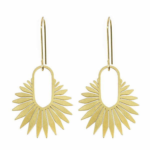 Sun Hoop Earrings