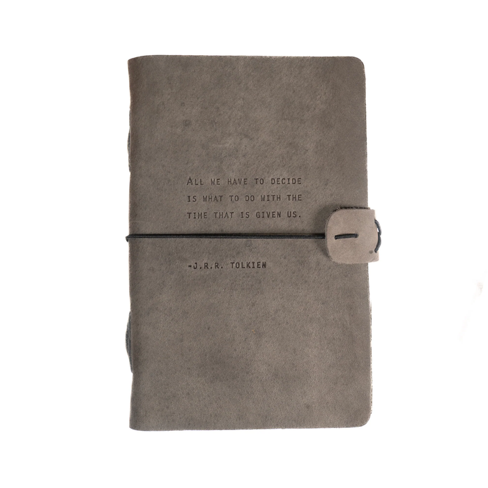 J.R.R. Tolkien Artisan Leather Journal in Charcoal