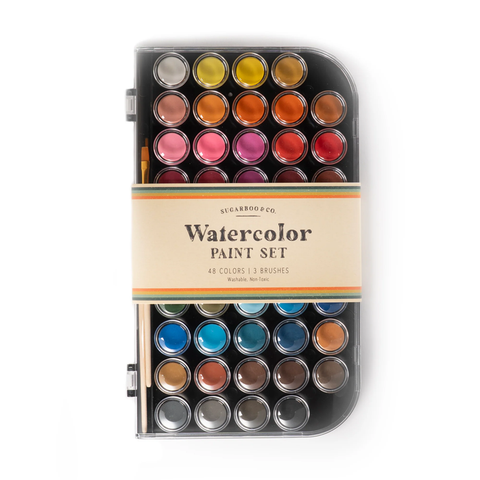 Watercolor Paint Set 48 Colors
