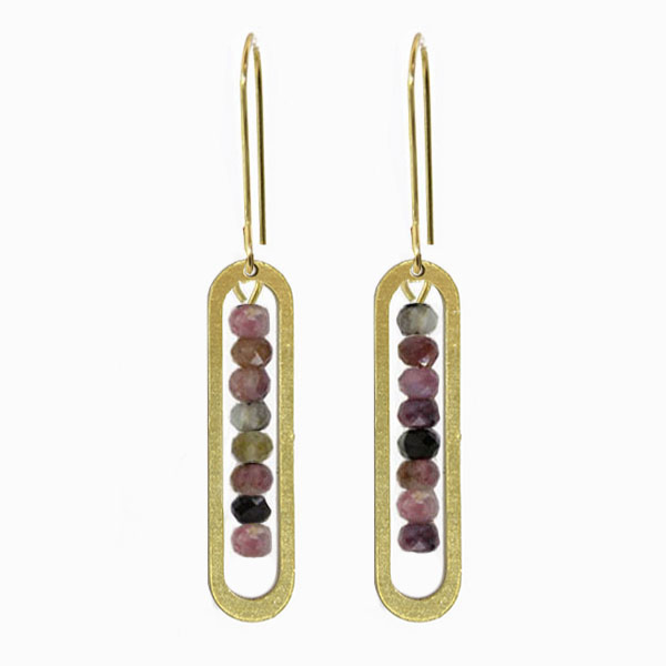 Window Dress Tourmaline Earrings