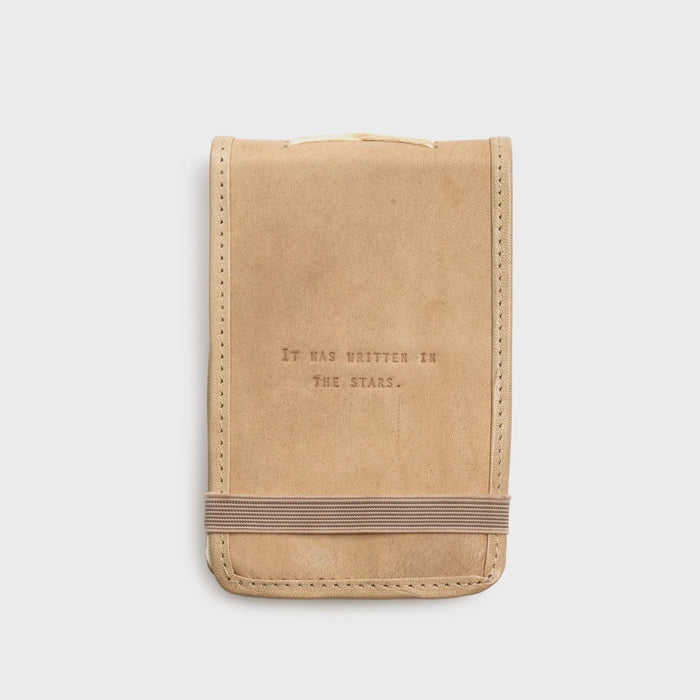 Blank Honey Leather Journals with Engraved Quotes