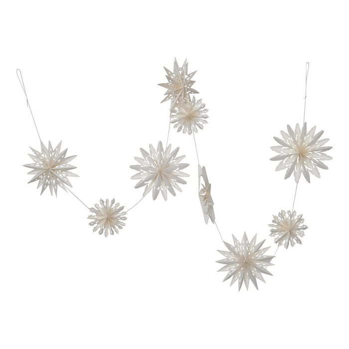 Snowflake Garland in Kraft Box