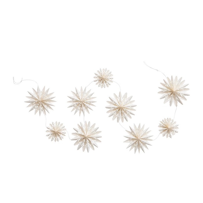 Snowflake Garland in Kraft Box