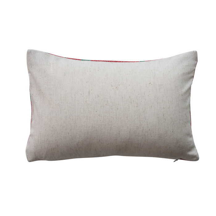 "Don't Get Your Tinsel In A Tangle" Embroidered Pillow