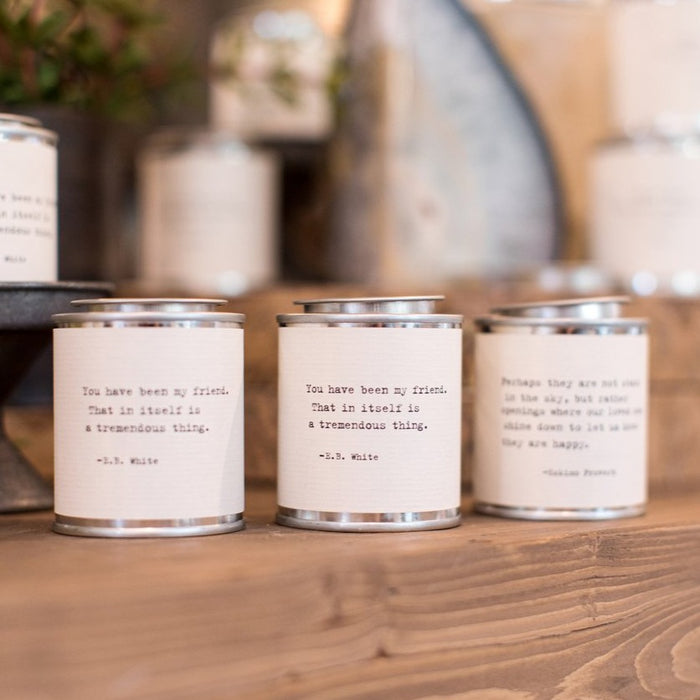 Travel Candle with Quote