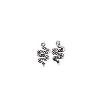 Sneaky Snake Sterling Silver Stud Earring