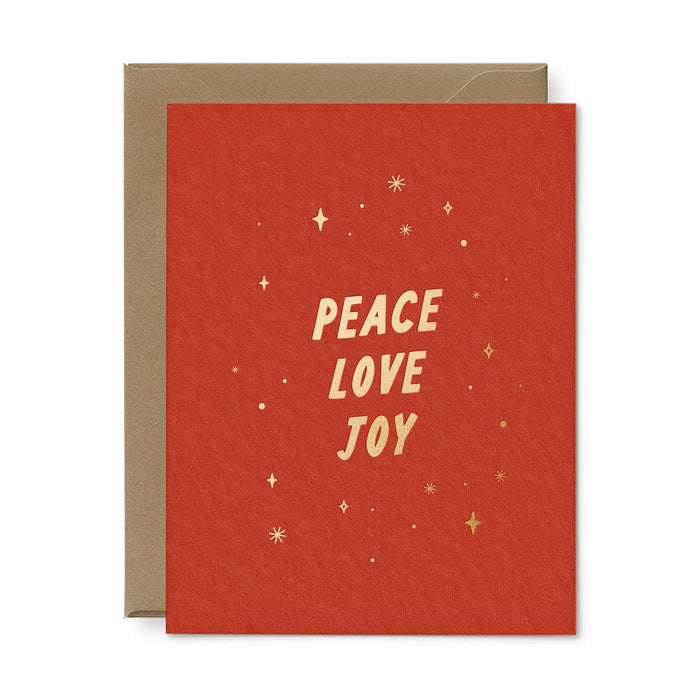 Peace Love Joy Greeting Card - Box Set of 6