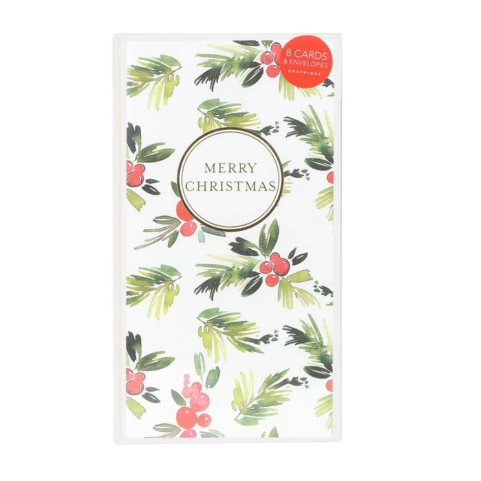 Winter Berries Money Holder Holiday Boxed Card