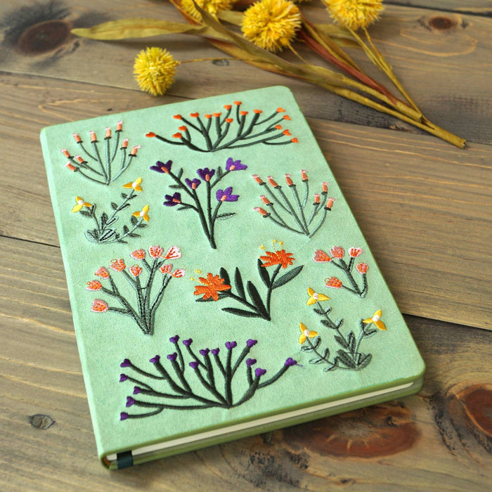 Petite Blooms Embroidered Journal