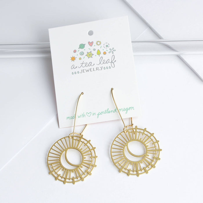 Sun and Moon Earrings