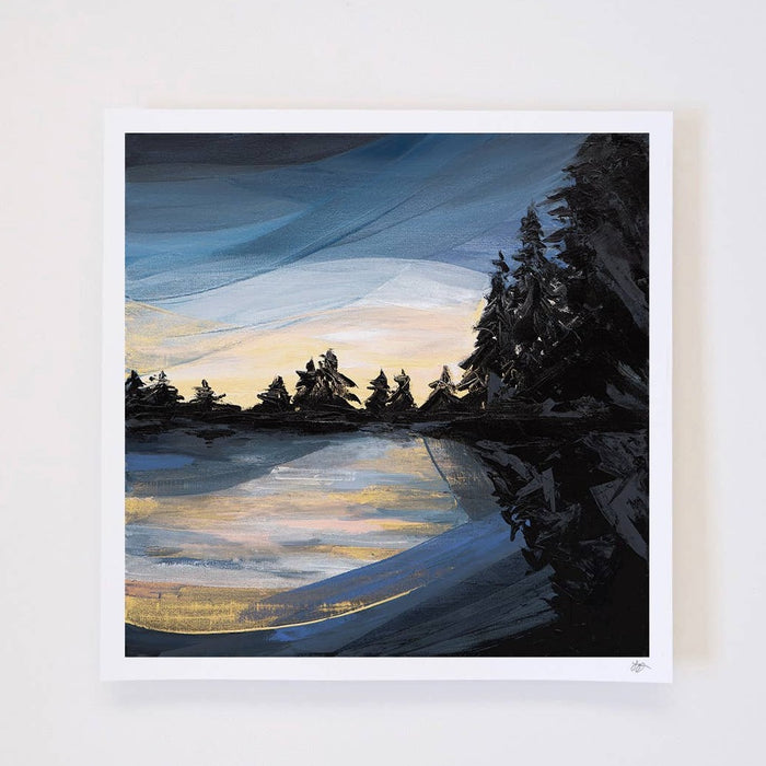 Deschutes River Sunset - Fine Art Print 12X12