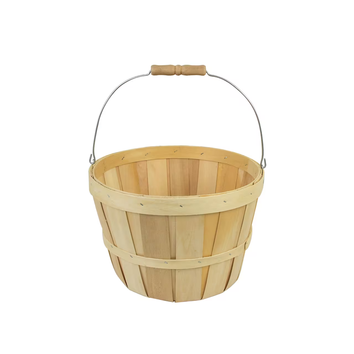 Wood Slat Basket