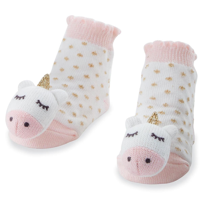 Unicorn Rattle Toe Socks
