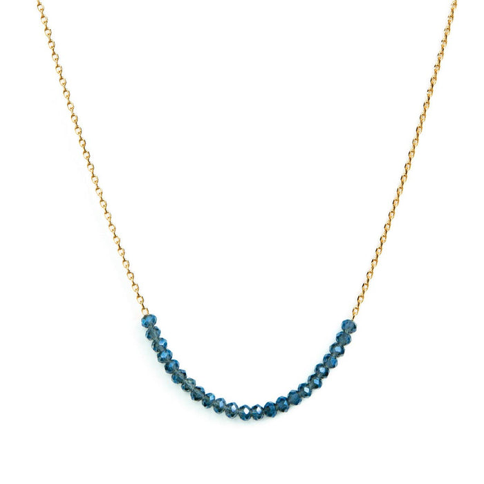 Delicate Crystal Accented Necklace