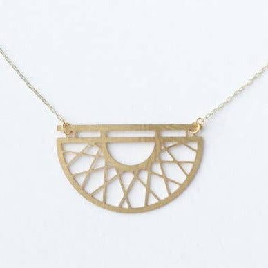 Art Deco Semicircle Necklace