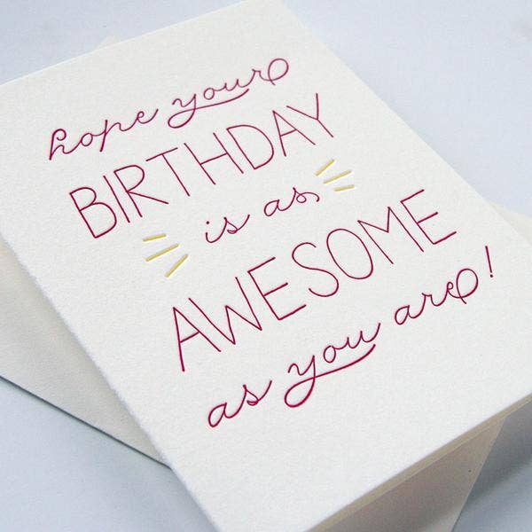 Birthday Card - Birthday Awesome