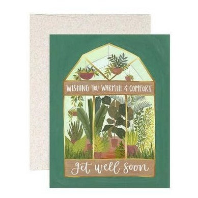 Get Well Greenhouse Greeting Card Stationery