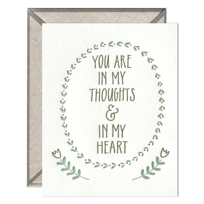 In Thoughts & Heart Card