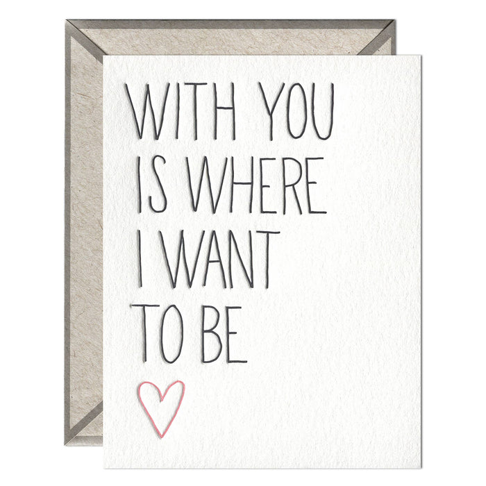With You - Greeting Card