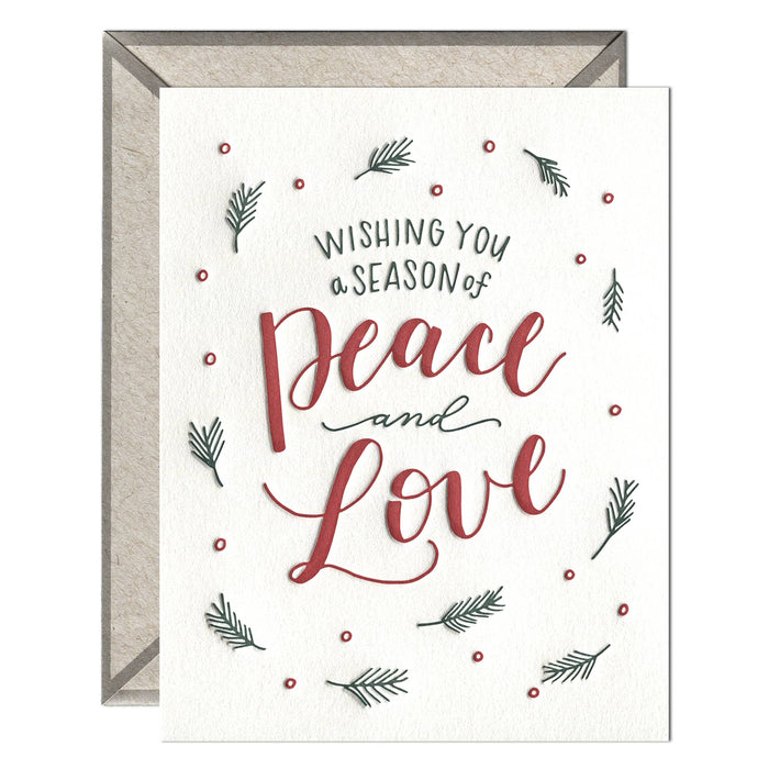A Season of Peace and Love - Winter Holidays card
