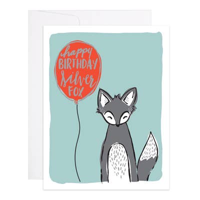 Happy Birthday Silver Fox Card