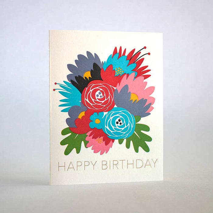 Birthday Flowers Card