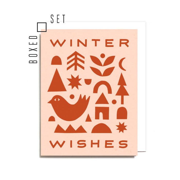 Winter Wishes Collage - Boxed Set of 6